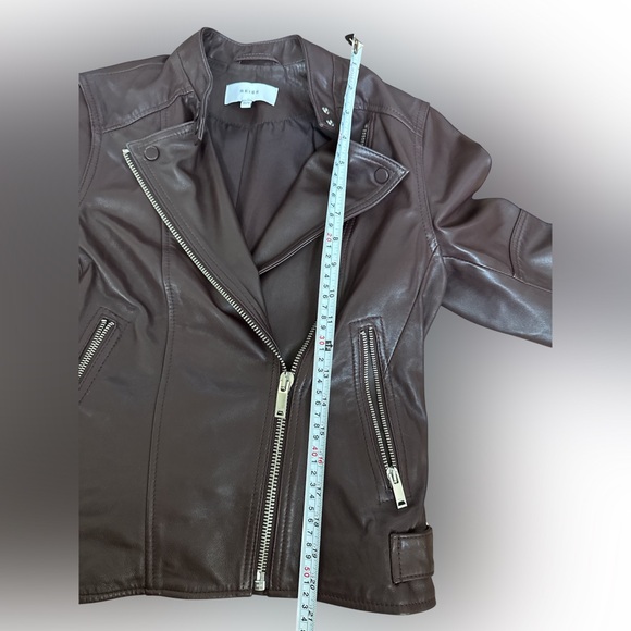 REISS
Tallis Leather Moto Jacket size 6 US in great like new condition - Picture 9 of 12